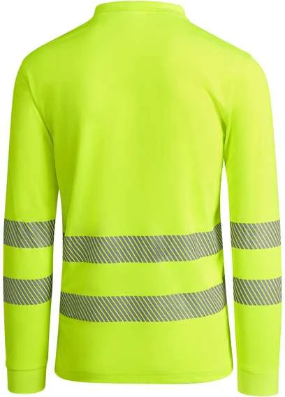 Roly Techniniai, gerai matomi ilgomis rankovėmis polo marškinėliai ATRIO LS Fluoro geltona