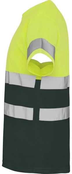 Roly Techniniai gerai matomi trumpomis rankovėmis marškinėliai DELTA Švino/fluoro geltona