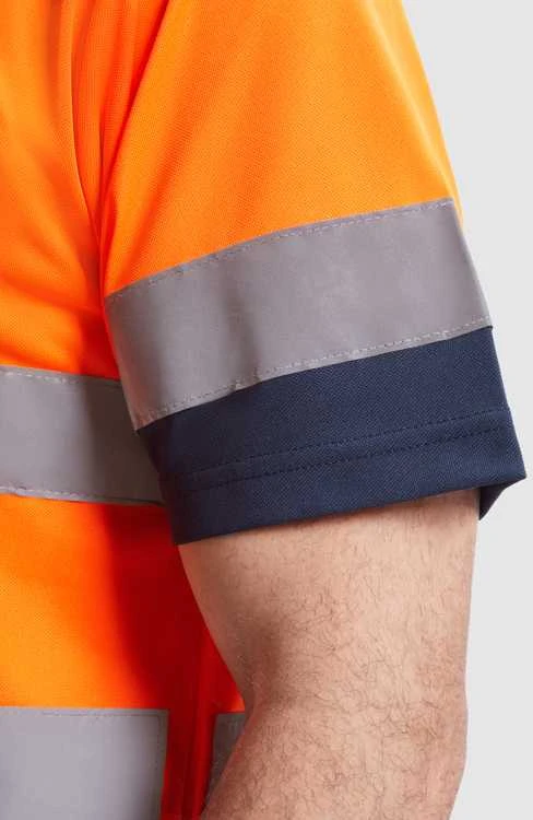Roly Techniniai gerai matomi trumpomis rankovėmis polo marškinėliai POLARIS Fluoro geltona