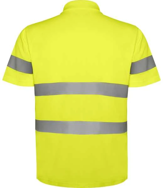 Roly Techniniai gerai matomi trumpomis rankovėmis polo marškinėliai POLARIS Fluoro geltona