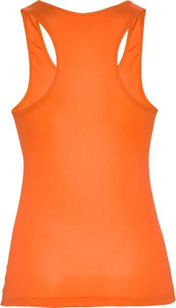 Roly Techniniai marškinėliai su briaunotomis rankovėmis ir iškirpte SHURA Fluoro oranžinė