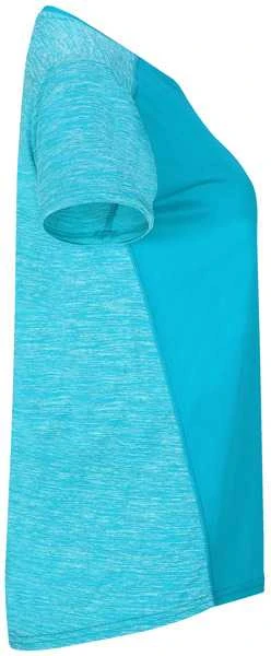 Roly Techniniai marškinėliai trumpomis rankovėmis ZOLDER WOMAN Turquoise/heather turquoise