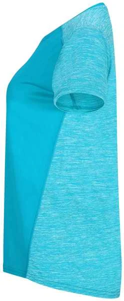 Roly Techniniai marškinėliai trumpomis rankovėmis ZOLDER WOMAN Turquoise/heather turquoise