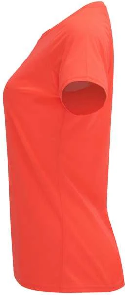 Roly Techniniai reglano marškinėliai iš CONTROL-DRY audinio BAHRAIN WOMAN Fluoro koralas