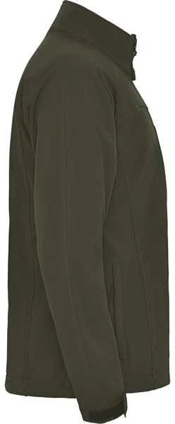 Roly Trijų sluoksnių softshell striukė su pilnu užtrauktuku RUDOLPH Tamsiai žalia armijos spalva