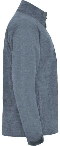 Roly Trijų sluoksnių softshell striukė su užtrauktuku RUDOLPH Heather navy mėlynas