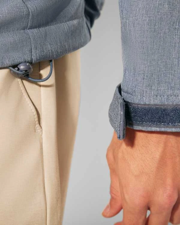 Roly Trijų sluoksnių softshell striukė su užtrauktuku RUDOLPH Heather navy mėlynas