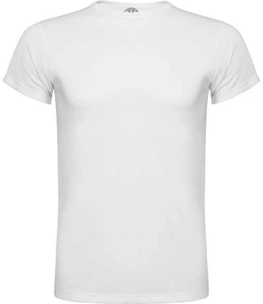 Roly Trumpų rankovių marškinėliai su briaunota apykakle SUBLIMA Balta