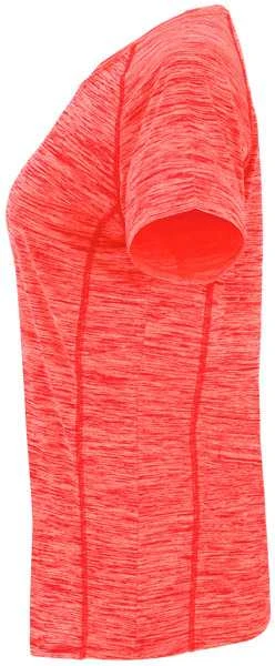 Roly Moteriški trumpų rankovių reglano marškiniai iš poliesterio AUSTIN WOMAN Heather fluor coral