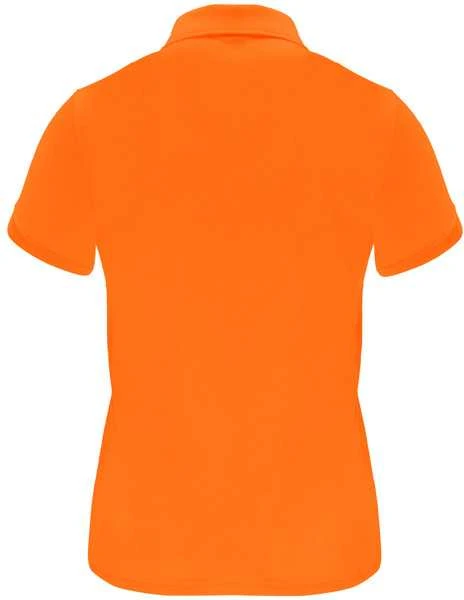Roly Trumpų rankovių moteriški techniniai polo marškinėliai MONZHA WOMAN Fluoro oranžinė