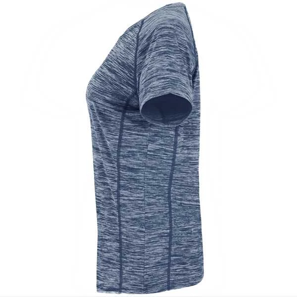 Roly Trumpų rankovių techniniai marškiniai moterims AUSTIN WOMAN Heather navy mėlynas