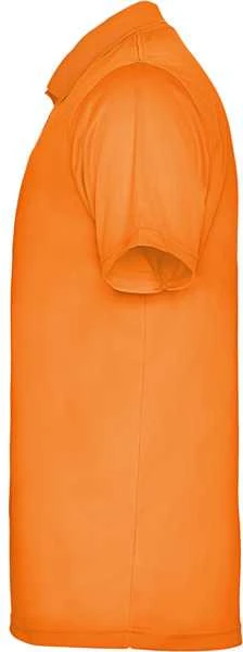 Roly Trumpų rankovių techniniai polo marškinėliai MONZHA Fluoro oranžinė