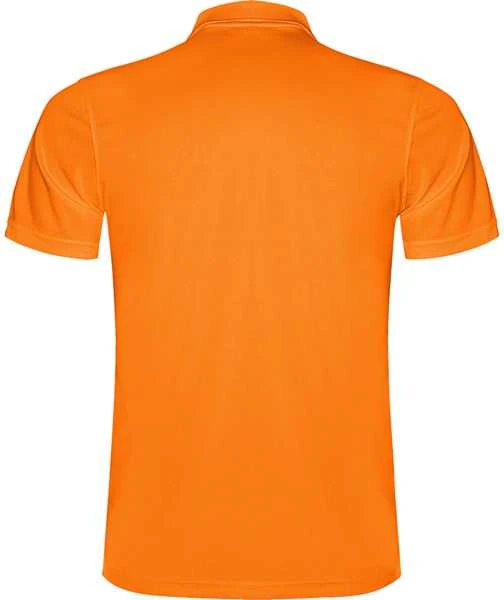 Roly Trumpų rankovių techniniai polo marškinėliai MONZHA Fluoro oranžinė