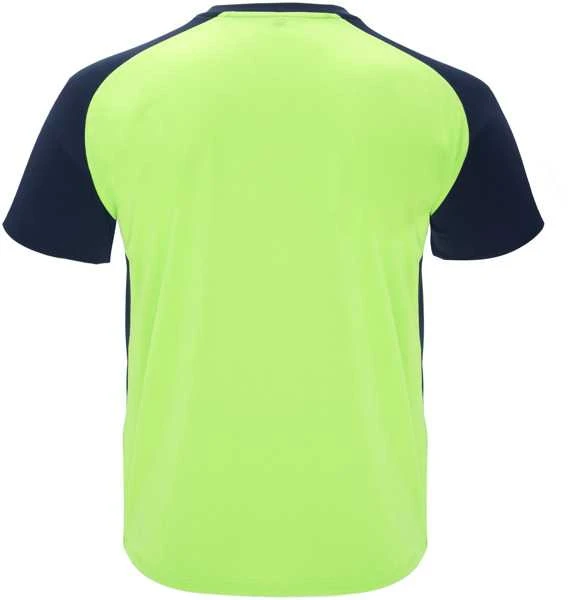 Roly Trumpų rankovių techniniai reglano marškinėliai BUGATTI Fluoro žalia / tamsi mėlyna