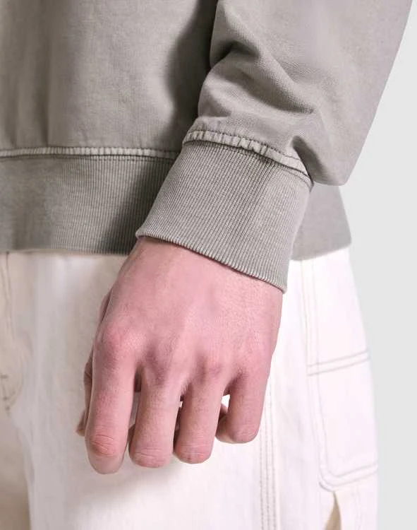 Roly Unisex džemperis su apvalia apykakle iš 100% medvilnės JAYA Šviesios chakio spalvos plaušta