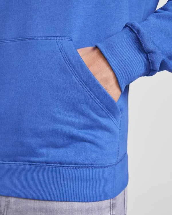 Roly Unisex džemperis su gobtuvu iš ekologiškos medvilnės ir perdirbto poliesterio VINSON Šviesiai rožinė