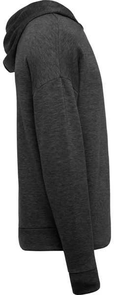 Roly Unisex džemperis su gobtuvu iš lengvo audinio MANASLU Heather juodas