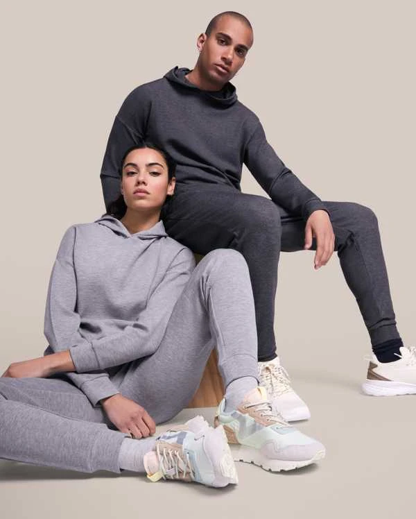 Roly Unisex džemperis su gobtuvu iš lengvo audinio MANASLU Heather pilkas
