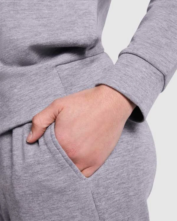 Roly Unisex džemperis su gobtuvu iš lengvo audinio MANASLU Heather pilkas