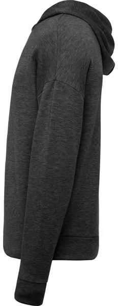 Roly Unisex džemperis su gobtuvu iš lengvo audinio MANASLU Heather juodas