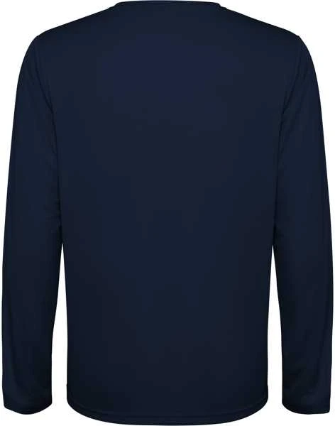 Roly Unisex ilgarankoviai techniniai marškinėliai ESTORIL L/S Tamsiai mėlyna