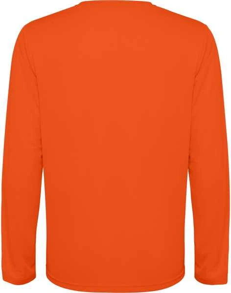 Roly Unisex ilgarankoviai techniniai marškinėliai ESTORIL L/S Ugnies oranžinė