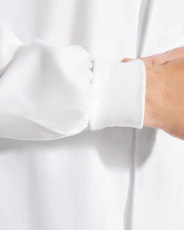 Roly Unisex ilgarankovis chalatas MEDERI Balta