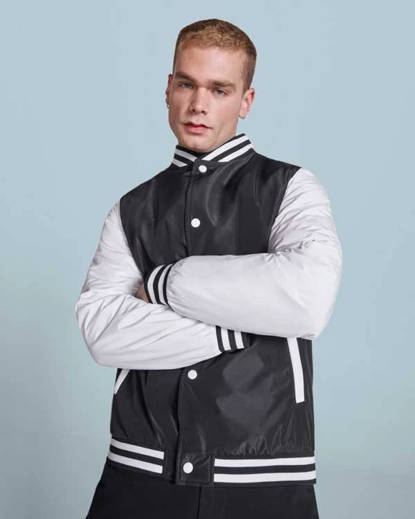 Roly Unisex lengvai paminkštinta dviejų spalvų striukė CALIFORNIA Butelis žalias