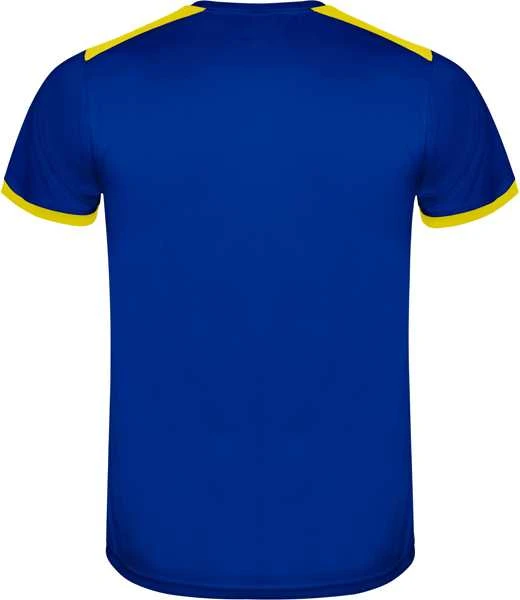 Roly Unisex sportinis komplektas: 2 marškiniai + šortai RACING Geltona/karališka mėlyna