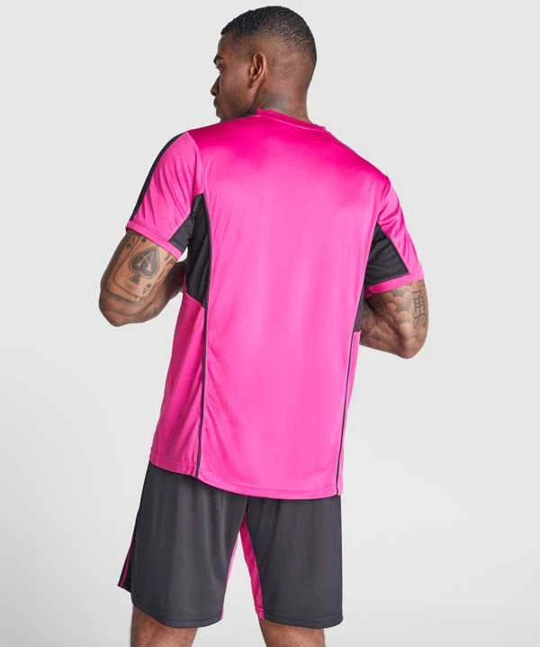 Roly Unisex sportinis komplektas iš trijų audinių derinio BOCA Fluoro geltona/juoda