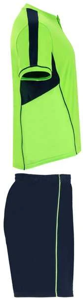 Roly Unisex sportinis komplektas iš trijų audinių derinio BOCA Fluoro žalia / tamsi mėlyna
