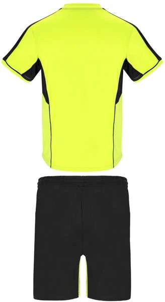 Roly Unisex sportinis komplektas iš trijų audinių derinio BOCA Fluoro geltona/juoda
