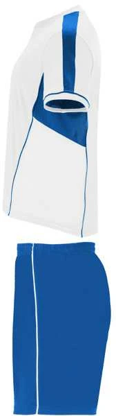 Roly Unisex sportinis komplektas iš trijų audinių derinio BOCA Balta/karališka mėlyna