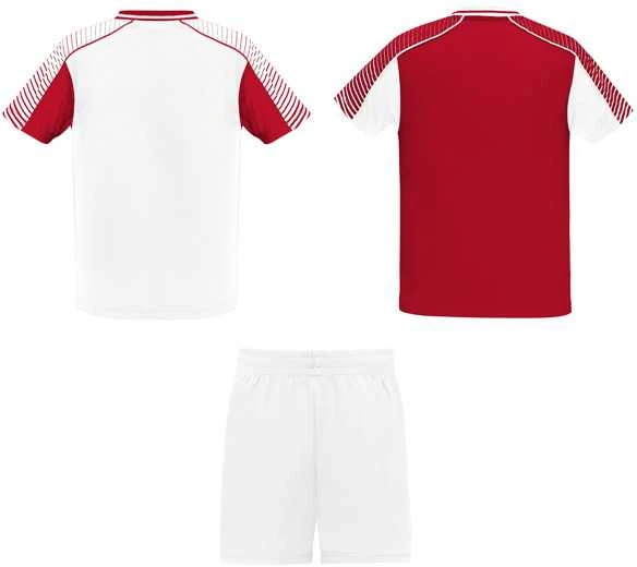 Roly Unisex sportinis komplektas, kurį sudaro 2 marškinėliai + 1 pora šortų JUVE Balta/raudona
