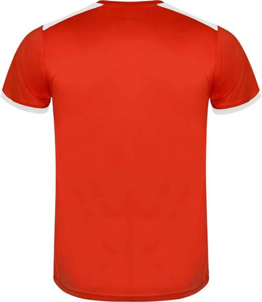 Roly Unisex sportinis komplektas, kurį sudaro 2 marškinėliai + 1 pora šortų RACING Balta/raudona