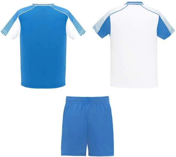 Roly Unisex sportinis komplektas, kurį sudaro 2 marškinėliai + 1 pora šortų JUVE Balta/karališka mėlyna