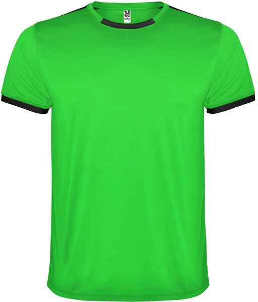 Roly Unisex sportinis komplektas, kurį sudaro 2 marškinėliai + 1 pora šortų RACING Žalioji/juoda