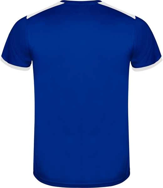Roly Unisex sportinis komplektas, kurį sudaro 2 marškinėliai + 1 pora šortų RACING Balta/karališka mėlyna