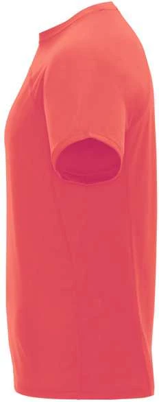 Roly Unisex techniniai marškinėliai su reglano rankovėmis MONACO Fluoro koralas