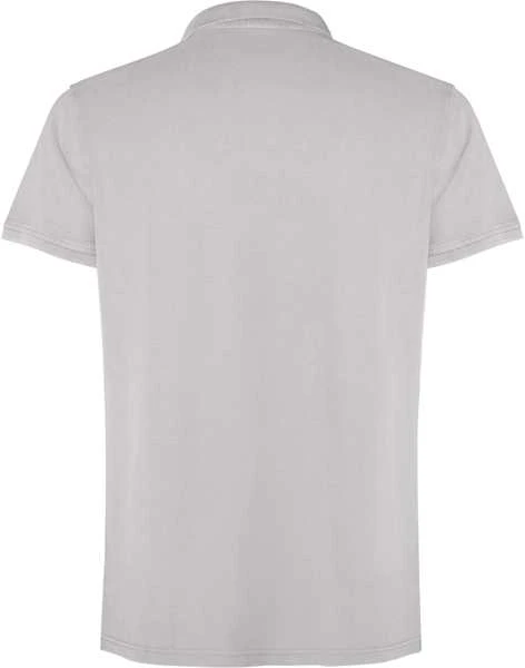 Roly Unisex trumpų rankovių polo marškiniai iš 100% medvilnės COBAIN Akmens pilka plausta