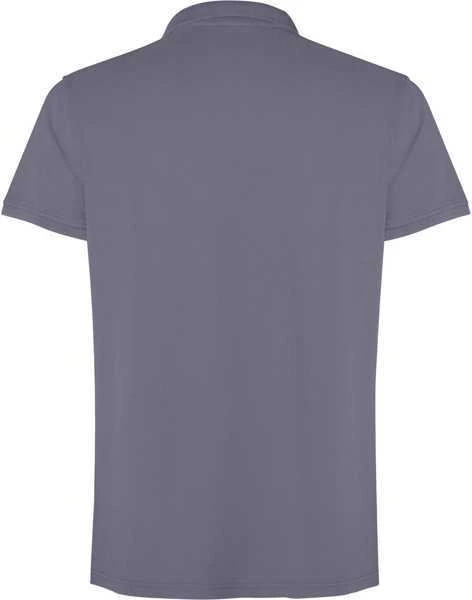 Roly Unisex trumpų rankovių polo marškiniai, 100% medvilnė COBAIN Pilkas išplautas dangus