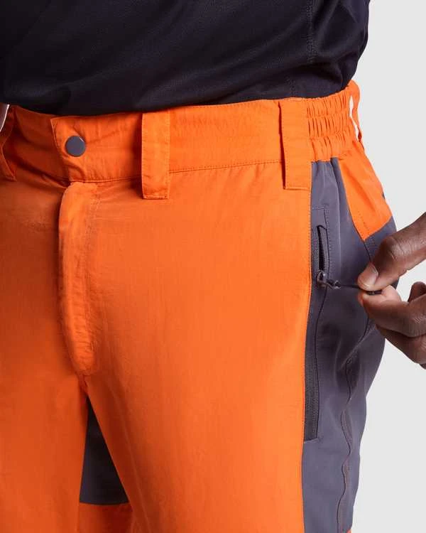 Roly Unisex žygio kelnės, kombinuotos iš dviejų audinių BONATI Tamsus smėlis / tamsus švinas
