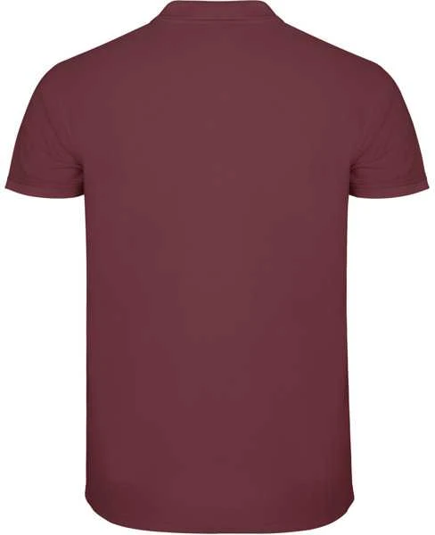 Roly Vyriški trumpų rankovių polo marškinėliai STAR Berry red
