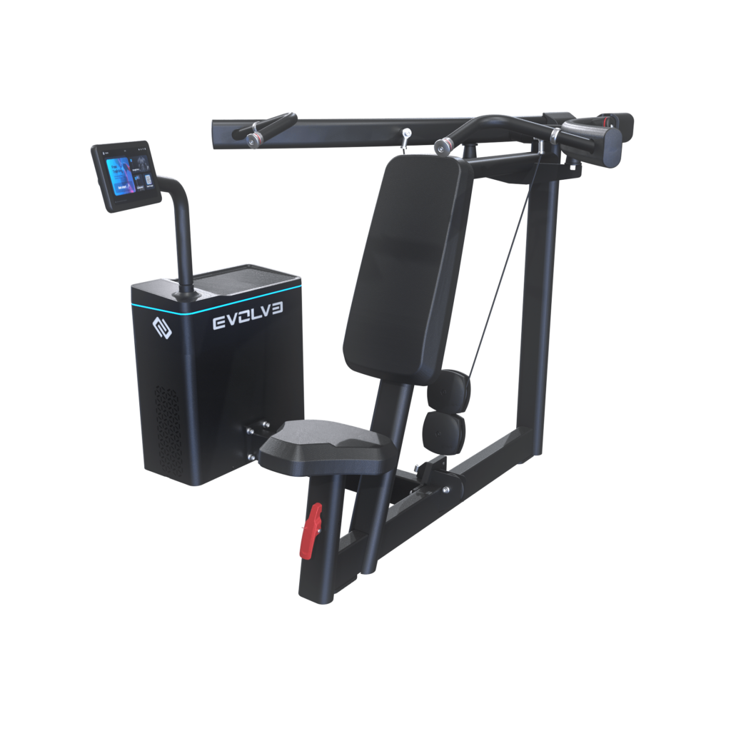 Evolve Digital Strength Series selektorizuotas pečių preso treniruoklis (DS-403) aprašymas - Prekės nuotrauka