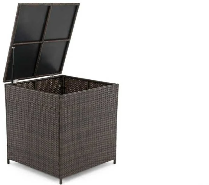 Lauko baldų komplektas FLORIDA BIG, rudas, pagalvės pilkos 03