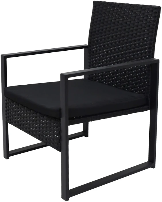 Lauko baldų komplektas Garden Rattan Furniture Set AJ-R07, Juodas