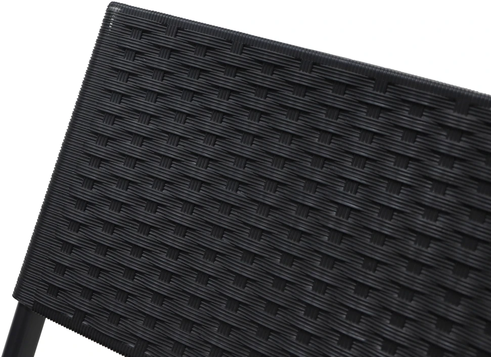 Lauko baldų komplektas Rattan Style Folding SDCZ01, Juodas