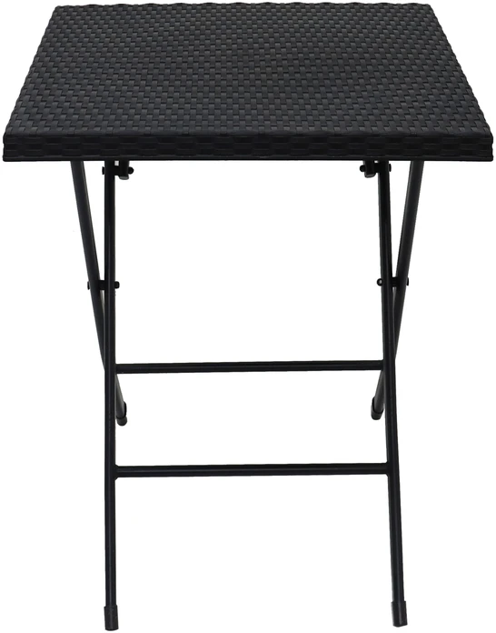 Lauko baldų komplektas Rattan Style Folding SDCZ01, Juodas