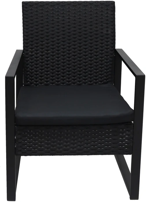 Lauko baldų komplektas Garden Rattan Furniture Set AJ-R07, Juodas