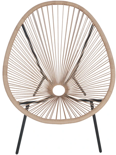 Lauko baldų komplektas Egg Chair (set of 3) SD-0144, Rudas